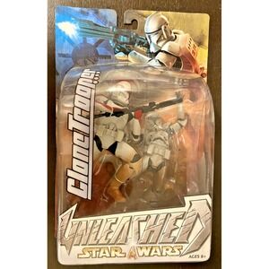 CLONE TROOPER RED VARIANT Star Wars Unleashed Figure‎ Hasbro 2003 *See Pictures